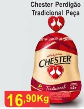 Calvo Atacadista Chester Perdigao Trad. peca 1kg oferta