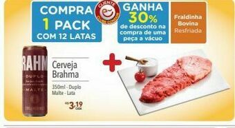 Supermercados Condor Cerveja brahma 350ml oferta