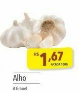 Supermercados Condor Alho a granel 100g oferta