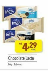 Supermercados Condor Chocolate lacta 90g oferta