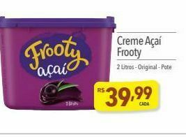 Supermercados Condor Creme açaí frooty 2l oferta