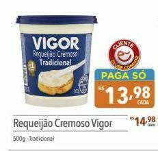 Supermercados Condor Requeijão cremoso vigor 500g oferta