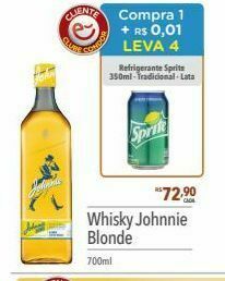 Supermercados Condor Whisky johnnie blonde 700ml oferta