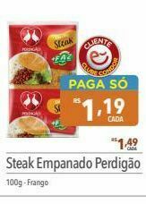 Supermercados Condor Steak empanado perdigão 100g oferta