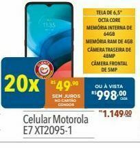Supermercados Condor Celular motorola oferta