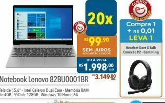 Supermercados Condor Notebook lenovo oferta