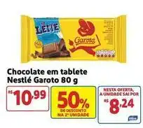 Mercado Extra Nestlé - chocolate em tablete garoto oferta
