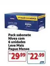 Mercado Extra Nivea - pack sabonete com 6 unidades leve mais pague menos oferta
