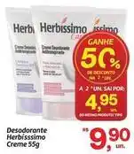 Fort Atacadista Herbissimo - desodorante creme 55g oferta