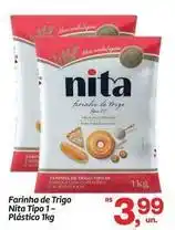 Fort Atacadista Nita - farinha de trigo tipo 1 plastico 1kg oferta