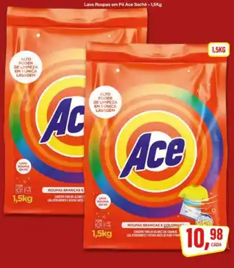 Rede Supermarket Lava Roupas em Pó Ace Sachê oferta