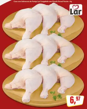 Rede Supermarket Coxa com Sobrecoxa de Frango Lar Congelada com Porção Dorsal Pacote oferta