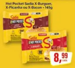 Rede Supermarket Hot Pocket Sadia X-Burguer, X-Picanha ou X-Bacon oferta