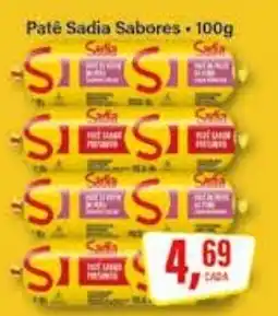 Rede Supermarket Patê Sadia Sabores oferta