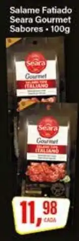 Rede Supermarket Salame Fatiado Seara Gourmet Sabores oferta