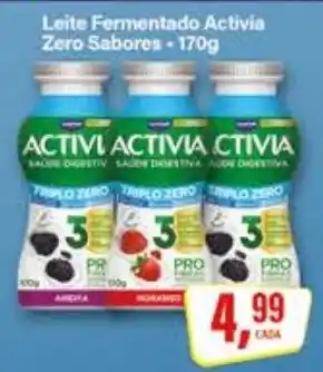 Rede Supermarket Leite fermentado activia zero sabores oferta