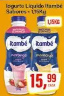 Rede Supermarket logurte Líquido Itambé Sabores oferta