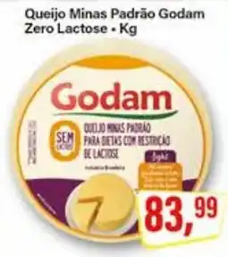 Rede Supermarket Queijo Minas Padrão Godam Zero Lactose oferta