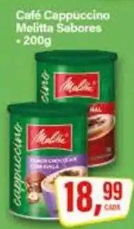 Rede Supermarket Café Cappuccino Melitta Sabores oferta