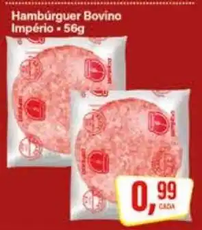 Rede Supermarket Hambúrguer Bovino Império oferta