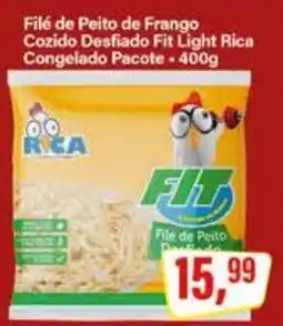 Rede Supermarket Filé de Peito de Frango Cozido Desfiado Fit Light Rica oferta