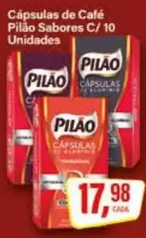 Rede Supermarket Cápsulas de Café Pilão Sabores C/ 10 Unidades oferta