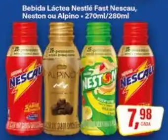 Rede Supermarket Bebida Láctea Nestlé Fast Nescau, Neston ou Alpino oferta
