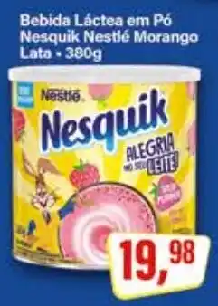 Rede Supermarket Bebida Láctea em Pó Nesquik Nestlé Morango oferta