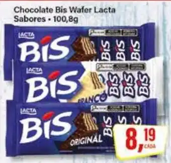 Rede Supermarket Chocolate Bis Wafer Lacta oferta