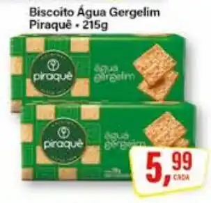 Rede Supermarket Biscoito Água Gergelim oferta