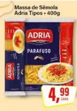 Rede Supermarket Massa de Sêmola Adria Tipos oferta