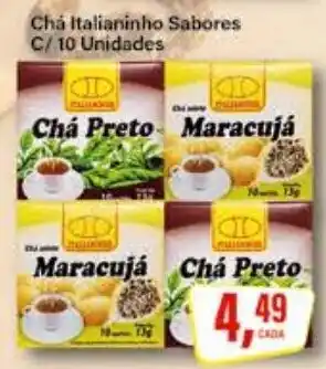 Rede Supermarket Chá Italianinho Sabores oferta