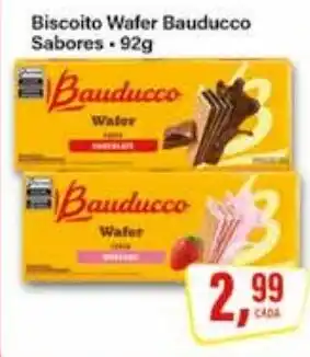 Rede Supermarket Biscoito Wafer Bauducco Sabores oferta