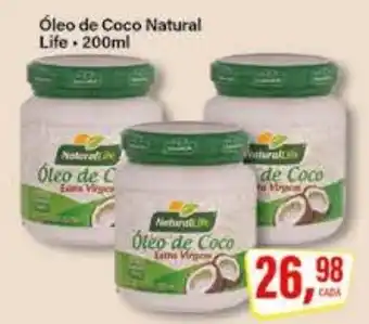 Rede Supermarket Óleo de coco natural life oferta