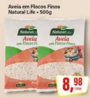 Rede Supermarket Aveia em Flocos Finos Natural Life oferta