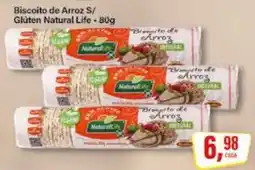 Rede Supermarket Biscoito de Arroz S/ Glúten Natural Life oferta
