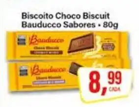 Rede Supermarket Biscoito Choco Biscuit Bauducco Sabores oferta