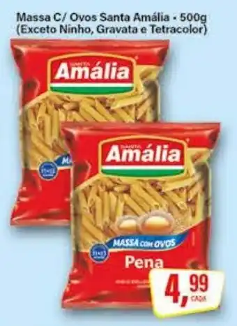 Rede Supermarket Massa c/ ovos santa amália oferta