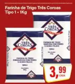 Rede Supermarket Farinha de trigo três coroas tipo 1 oferta