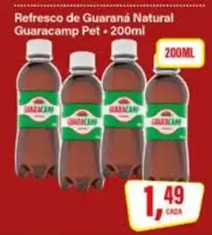 Rede Supermarket Refresco de Guaraná Natural Guaracamp Pet oferta