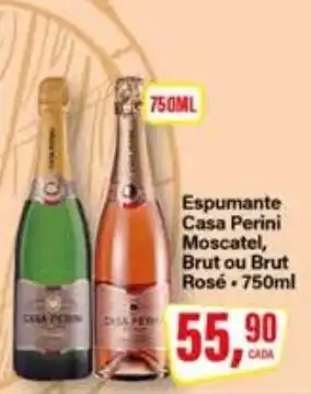 Rede Supermarket Espumante Casa Perini Moscatel, Brut ou Brut Rosé oferta