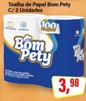 Rede Supermarket Toalha de Papel Bom Pety oferta