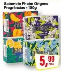 Rede Supermarket Sabonete Phebo Origens oferta