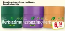 Rede Supermarket Desodorante em Creme Herbíssimo oferta