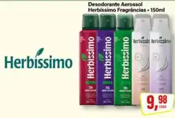 Rede Supermarket Desodorante Aerossol Herbíssimo Fragrâncias oferta