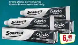 Rede Supermarket Creme Dental Sorriso Carvão Ativado Branco Irresistível oferta