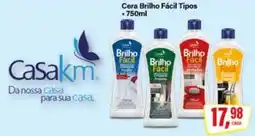 Rede Supermarket Cera Brilho Fácil Tipos oferta