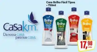 Rede Supermarket Cera Brilho Fácil Tipos oferta