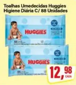 Rede Supermarket Toalhas Umedecidas Huggies Higiene Diária C oferta
