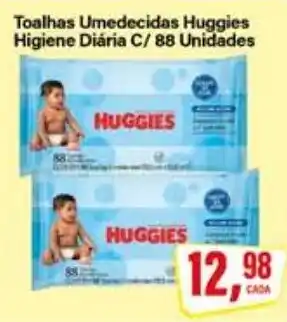 Rede Supermarket Toalhas Umedecidas Huggies Higiene Diária C oferta